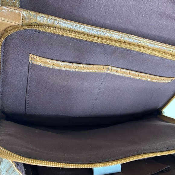 Liz Claiborne Reptile Print Expanding Purse Bag - Picture 8 of 13